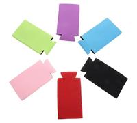 ibasenice Fundas Aislantes para Latas Delgadas 6 Piezas Antideslizantes y Reutilizables Protección contra Golpes y Frío Colores Variados Rojo Azul Lago Morado Verde Rosa Negro