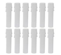 ibasenice Fundas para Velas para candelabros E14 de PVC Beige 12 Unidades con protección Duradera para instalaciones en Salones y dormitorios