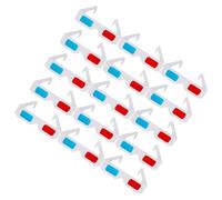 ibasenice Gafas 3D de Papel Rojo y Azul para Películas, Paquete de 40 Unidades, Portátiles Festivales y Cine en Casa