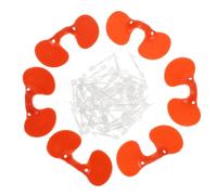 ibasenice Gafas Antipicoteo Para Pollos Mascota, 100 Unidades Rojas, Plástico Duradero, Protección Para Aves De Corral y Prevención De Conflictos