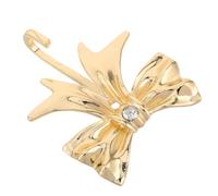 ibasenice Gancho de Pared Diseño de Moño, Percha Decorativa para Cintas, Grande, Metal Dorado, para Llaves y Ropa, Elegante, para Salón y Baño