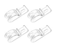 ibasenice Ganchos para Persianas Enrollables 4 Piezas Transparentes Clips de Fijación para Cortinas Cadena un Agujero Seguridad y Fijación Firme para Decoración y Organización de Ventanas