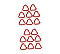 ibasenice Ganchos Triangulares para Acampada Hebillas Multifuncionales De Aluminio para Camping Y Senderismo Resistentes Y Mosquetones Prácticos para Colgar Y Organizar 8 Piezas X 2