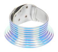 ibasenice Gargantilla Africana Gruesa para Mujer Collar Gótico de Resina Ab Color Collar Tribal Largo para Fiestas y Eventos