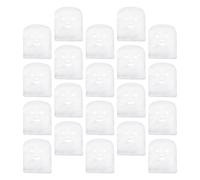 ibasenice Gasas Faciales Precortadas de Tejido Blanco 100 Unidades para Tratamientos Faciales Desechables, Láminas de Mascarilla Facial para Cuidado E Hidratación Profesional en Salones