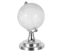 ibasenice Globo Terráqueo Pequeño De Escritorio Globo Decorativo De Cristal De Escritorio En Miniatura En Miniatura Mini
