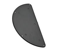 ibasenice Golpeador Protector de Guitarra Eléctrica Negro, Placa Trasera Semicircular de Resorte, Cubierta Resistente a Rayones, Accesorio para Instrumentos Musicales, Compatible Bajos,