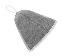 ibasenice Gorro de Fieltro para Sauna Gris con Blanco Ligero y Absorbente Protección Térmica Cómoda y Transpirable Gorro Portátil Unisex para Baño Ruso