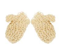 ibasenice Guantes 1 Par Portátil Exfoliantes de Sisal Natural, Manopla Cómoda para Limpieza Corporal Adecuado para Ducha y Baño