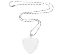 ibasenice Guitar Pick Holder Necklace Transparent Storage Pendant For Easy Access And Organization Of Picks For Guitarists Ukulele And Bass Players
