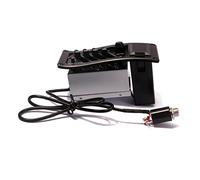 ibasenice Guitar Pickup Band Eq Preamp Amplifier Para Guitarras Acústicas Sistema De Ecualización Negro Fácil Instalación y Amplificación De Sonido