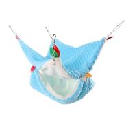 ibasenice Hamaca para Mascotas De Doble Casa Cálida para Hámster para Descansar La Hamaca para Ratas Nido para Dormir para Cobayas Accesorios para Petauros del Azúcar