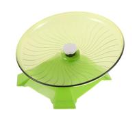 ibasenice Hamster Wheel Silent Running Exercise Saucer with Stand For Hamsters Gerbils Mice and Small Pets Space-Saving Indoor Spinner Toy In Matcha