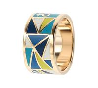 ibasenice Hebilla De Bufanda De Titanio Esmalte De Cloisonné, Anillo Porta Bufandas Femenino, Accesorio De Moda Para Chales y Pañuelos, Uso Diario y Eventos, Diseño Cuadrado De 45 Mm