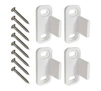 ibasenice Herrajes para Puertas Corredizas Guías de Piso y Topes de Oscilación, 2 Juegos para Puertas de Granero, Compatible Kits de Enrollables