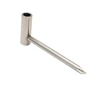 ibasenice Herramienta De Llave De Barra De Armadura Sintonizador Trinquete Llave De Torsión Guitarras Equipo Alfiler Varilla De Armadura De Guitarra Llave Inglesa Maleficio Bajo Buque Silver