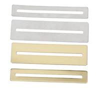 ibasenice Herramienta De Reparación De Guitarra Protector De Diapasón De Acero Inoxidable Dorado 2 Tamaños (ancho y Estrecho) Protector De De 3 Mm Adecuado Para Músicos y Luthiers