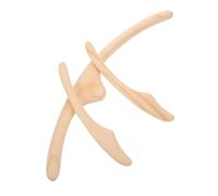 ibasenice Herramientas Gua Sha de Madera 3 Piezas para Masaje Manual Facial y Corporal Palo de Acupuntura, Adecuado para Relajación y Modelado en Centros de Estética