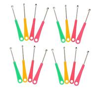 ibasenice Herramientas para Eliminar la Cera del Oído de Acero Inoxidable y Abs, 200 Piezas en Varios Colores, Anti-rust y Diseño Exquisito para Limpieza Segura y Eficaz Color Aleatorio