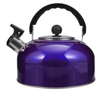 ibasenice Hervidor Silbador de Acero Inoxidable de 2l Mango Ergonómico y Base Plana para Estufa Eléctrica Gas Uso Doméstico