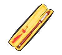 ibasenice Instrumento De Viento Tradicional Bau Portátil Tono Con Caja De Almacenaje Resistente Para Música Folclórica Ligero y Desmontable Color Rojo Oscuro