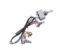 ibasenice Interruptor De Guitarra Arnés De Cableado Para Guitarra Palanca De Vías Para Humbucker Para Tocar Directo o Ensayar Casa