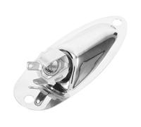 ibasenice Jack De Guitarra Placa De Conector Metálica Para Guitarras Eléctricas y Bajos Estudio o Escenario Reemplazo Profesional De Accesorio De Placa De Jack