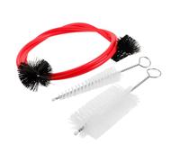 ibasenice Juego Cepillos Limpieza Instrumentos De Viento Para Trompeta, Saxofón y Flauta, Varilla Flexible Acero Inoxidable, Kit Suministros Limpieza Boquilla y Tubos Portátil