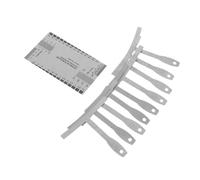 ibasenice Juego De 10 Reglas Para Guitarra Regla De Hierro y t Plástico, Medidor De Radio y Acción De Cuerdas Para Medición Precisa, Herramienta Esencial Para Luthiers y Reparación De Guitarra