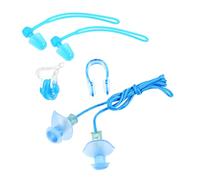 ibasenice Juego de 4 Impermeables y Férula Nasal Set de Protección Acuática para Natación Ajuste Cómodo Almacenamiento para Adultos y Niños