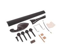 ibasenice Juego de Accesorios de Violín 4/4 de Ébano Cuerdas y Piezas de Madera de Arce para Principiantes Color Aleatorio