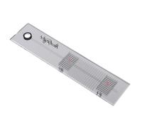 ibasenice Juego De Calibración Profesional Para Aguja De Fonógrafo De Discos De Vinilo, Regla De Vidrio Espejo Antideslizante Para Calibración Práctica y Precisa De Pastillas