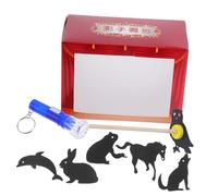 ibasenice Juego De Marionetas De Sombras Chinas para Niños, Kit De Artesanía DIY, Teatro De Sombras Educativo, Juguete Interactivo De Narración Cultural, 1 Set Linterna De Colores Aleatorios