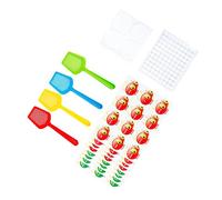 ibasenice Juego de Tarjetas Educativas para Aprender Palabras en Inglés Papel, Mejora la Coordinación Ojo-mano y Juego Interactivo para Niños en Casa