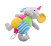 ibasenice Juguete de Peluche Sonoro para Niño Elefante Cofre de Melodías para Dormir Correa para Colgar que Estimula el Oído Color Aleatorio