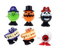 ibasenice Juguete De Saltar De Cuerda Diseño De Dientes y Cabeza De Pirata De Navidad y Halloween