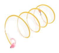 ibasenice Juguete de túnel de Gato Juguete Interactivo para Gatos Gato Jugando Juguetes Gatito Juguetes Interior Jugar Juguete para Gatos Interactivo Juguetes para Gatos Alambre de Acero