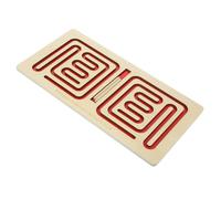 ibasenice Juguete Educativo Laberinto Interhemisférico para Desarrollo Coordinación Mano-Ojo Estimulación Cerebral Izquierdo Derecho Didáctico Color Rojo