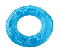 ibasenice Juguete Masticable Congelable para Perros Pequeños y Medianos, Anillo de Dentición de TPR Flexible y Resistente, Juguete Refrescante de Verano para Morder, Entrenamiento y Alivio