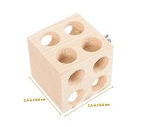 ibasenice Juguete para de Madera Resistente al Bloque de Masticación Natural para Pajaritos Pequeños Plataforma para Jaula Que Favorece el del y la del Ave