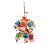 ibasenice Juguete para Pájaros de Madera Seguro y Duradero Accesorio para Mediano Color para Atraer Atención y Estimular Habilidades de Mascotas