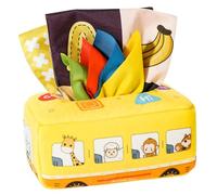 ibasenice Juguetes De Educación Temprana para Bebés Caja De Pañuelos Irrompible Juguete Sensorial Funda Bonita Adecuado para Caja De Pañuelos y Desarrollo Temprano