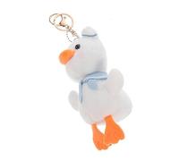 ibasenice Juguetes Para Niños 2 Uds Mochila Patito Llavero Peluches Llavero Versión Coreana Muñeca Pp Algodón Juguetes De Animales