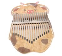 ibasenice Kalimba De Cristal Piano De Pulgar Acrílico Elegante Teclas Diseño De Vaca De Dibujos Animados Piano De Dedo Para Principiantes Para Entretenimiento Musical Casa o Fiestas