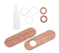 ibasenice Kazoo de Madera para Adultos Instrumento Musical Kazoo de Madera Compañero de Guitarra para Acompañamiento Músical y Prácticas de Flauta Dulce de Obsequio para Amantes de Instrumen