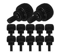 ibasenice Kit de 24 Tornillos Negros para PC Rosca 6-32, Tornillos de Hierro para Montaje y Mantenimiento de Fuentes de Alimentación y Cajas de Ordenador