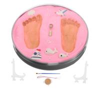 ibasenice Kit De Arcilla Para Huellas De Manos y Pies De Recuerdo Fotográfico Para Impresión De Manos y Pies De Recién Nacido Para Guardería y Decoración