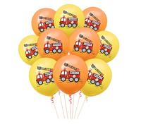 ibasenice Kit de Globos de Látex de Camión de Bomberos para Fiesta de Cumpleaños Niña, 20 Piezas Seguras y Decorativas para Reunión Temática Infantil