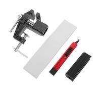 ibasenice Kit de Herramientas para Cambio de Empuñaduras de Golf Incluye Mini Mesa de Sujeción Cuchillo Desmontador y de Goma Portátil y Compatible con Palos Estándar y para Profesional y