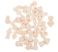 ibasenice Kit de Manualidades Hongos de Madera Natural para Decoración Rústica, 32 Piezas, Material Madera, Adecuado para Ocasiones Obsequios y Fomentar la Creatividad